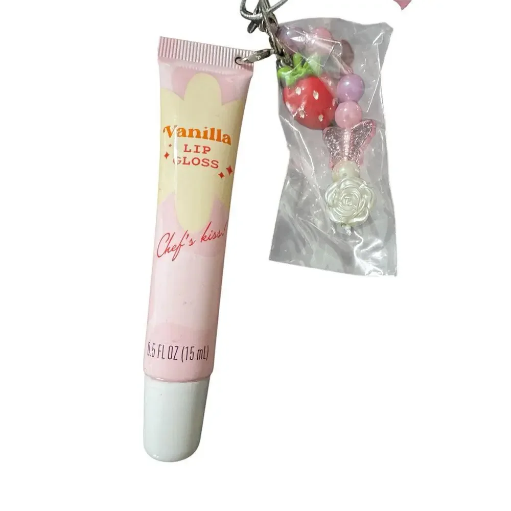NWT Vanilla Lip Gloss With Charm